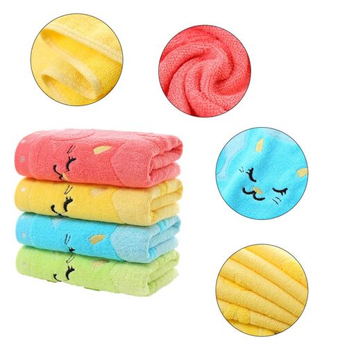Soft Cotton Bath Towel Cartoon Cat Blanket Baby Newborn Inf