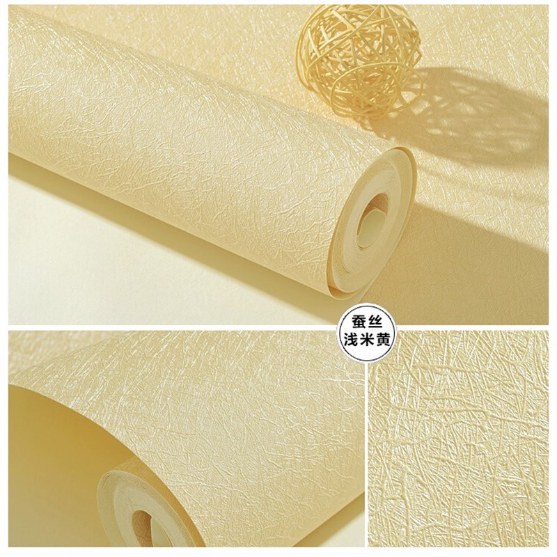 家用壁纸自粘防水可擦洗纯色墙纸白色温馨卧室儿童房带胶贴纸自贴