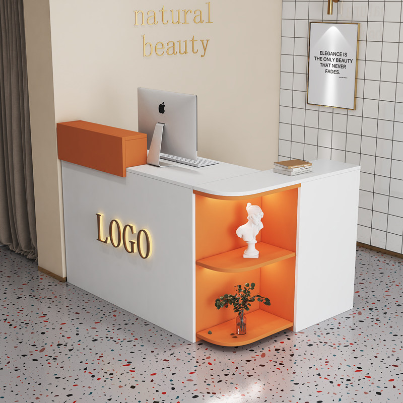 l型收银台店铺小型服装店转角吧台简约现代奶茶理发柜台接待前台,商业/办公家具,收银台,淘宝优惠券,粉丝福利购,淘宝优惠卷