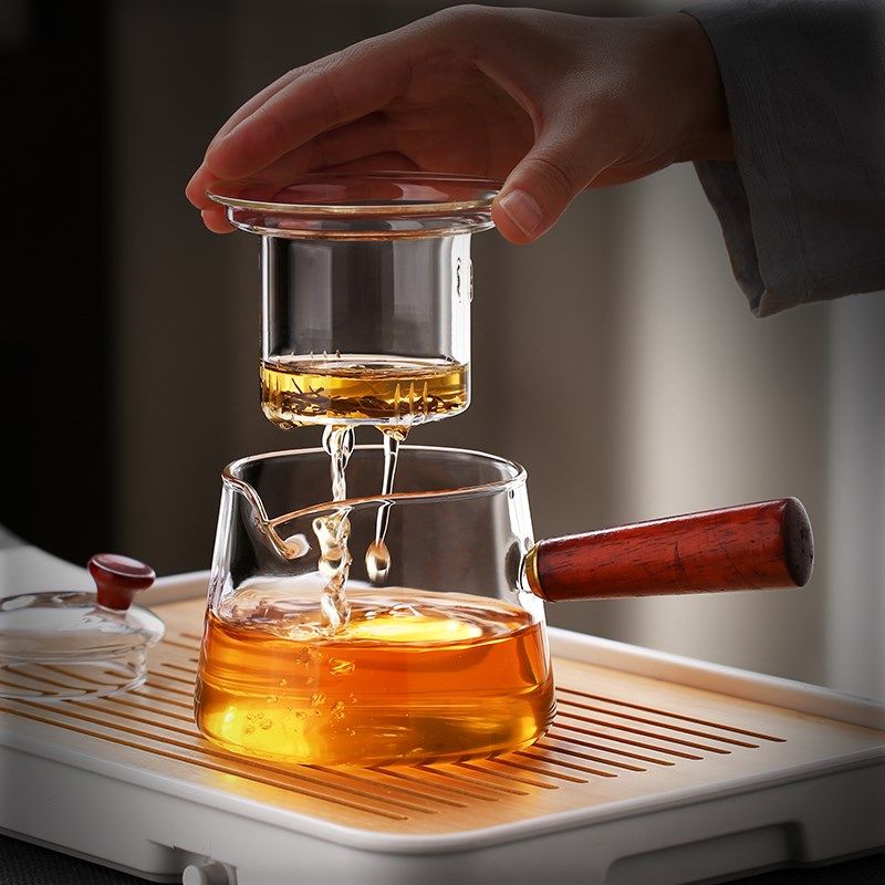 玻璃茶壶泡茶家用煮茶壶加厚耐高温功夫茶具单壶侧把烧水过滤套装,餐饮具,茶壶,淘宝优惠券,粉丝福利购,淘宝优惠卷