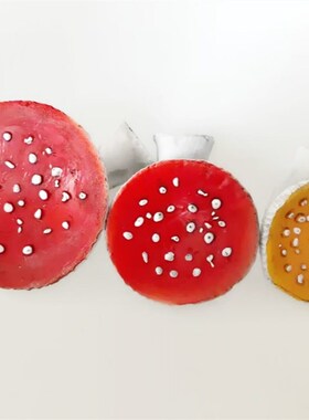 新品Mushroom Hapnging Shelf创意家居收纳蘑菇墙壁挂架树脂工艺