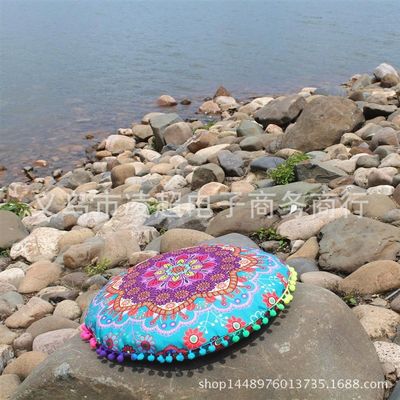 推荐Round Pattern Pillowcase Cushion Cover Floor Cushion Pil