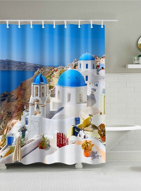 Shower Curtains Garden Flower-Door Bathroom Polyester Waterp