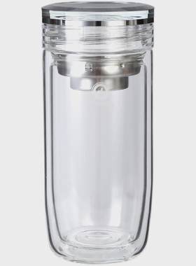 明霞3471双层鹅蛋杯大容量水晶圆形商用玻璃杯定制印LOGO订制礼品