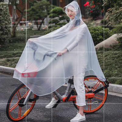 新品Bike raincoat men and women mountain bike transparent bi