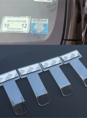 4Pcs Auto Car Parking Ticket Permit Holder  Windscreen er T-