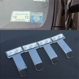 Holder Car Windscreen Permit Ticket Parking Auto 4Pcs