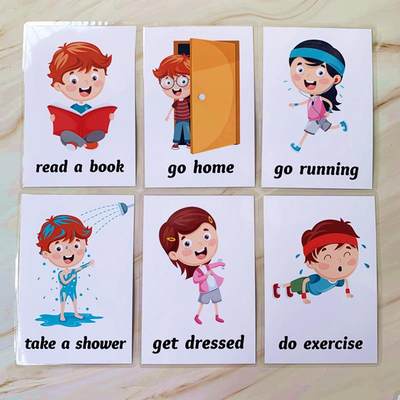 推荐34pcs English Early Learning Flash Cards For Kids Daily