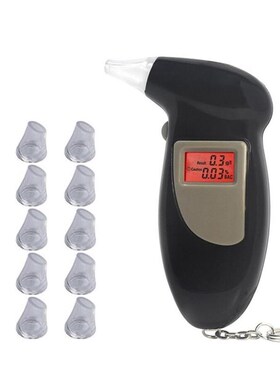 Alcohol Breath Tester with 11 mouthpieces  Breathalyzer yzer