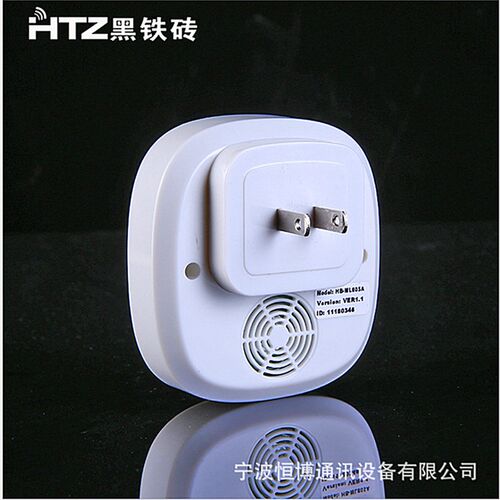 黑铁砖无线门铃家用远距离传输一拖二拖三呼叫器穿墙防水免电池