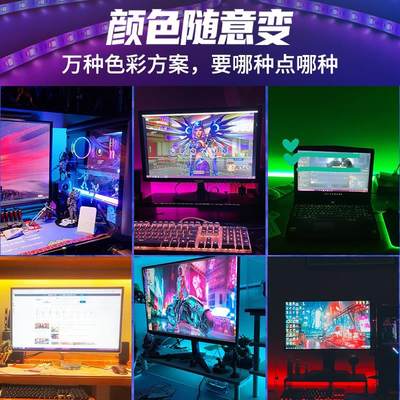 速发LED Strip Light,Bluetooth APP Control, Backlight for TV,