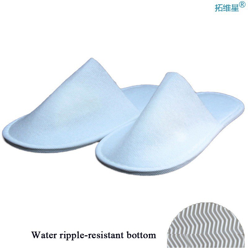 推荐1Pair Disposable Slippers Hotel Travel Slipper Soild Col