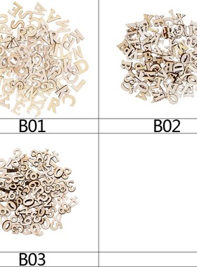 100pcs Wood English Alphabet Decorative Letters Wooden Numbe