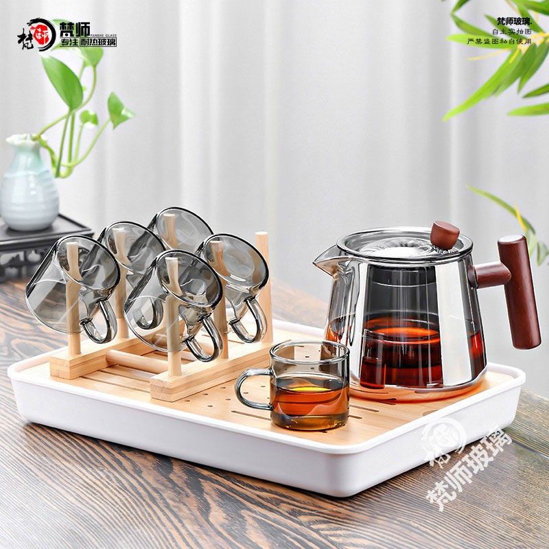玻璃茶壶套装家用电陶炉煮茶壶可加热泡茶壶带耐高温整套茶具