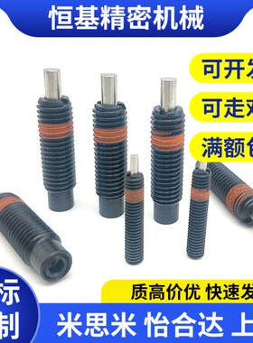 替ZAW01粗牙平头轻载型弹簧柱塞 PJLF5/6/8/10/12-3/5/10分度弹性