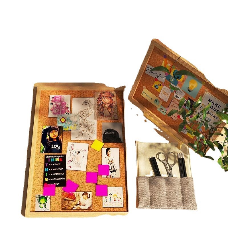 软木板照片墙展示板创意ins风照片相框相片品网红diWy留言板免打
