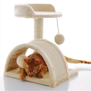多省 拱桥猫爬架 拱形猫咪玩具 剑麻立柱猫抓板 猫跳台猫窝