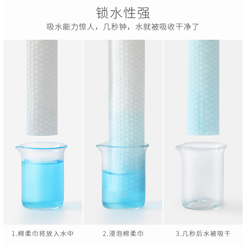 新疆包邮c哥一次性洗脸巾纯棉加厚款珍珠纹卸妆棉毛巾干湿两用化