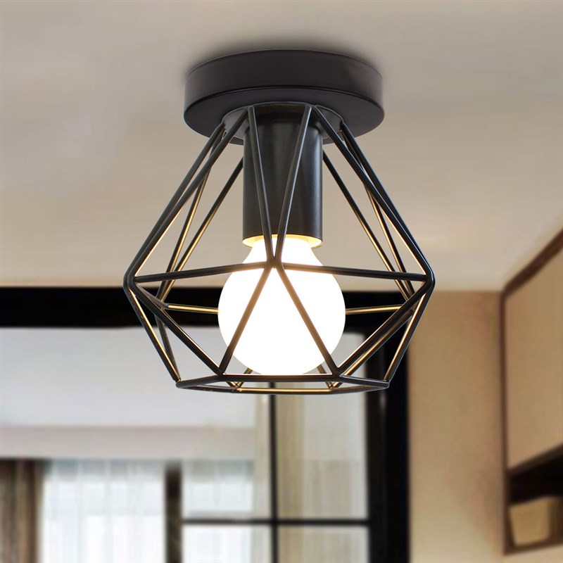 Mmdern Led Ceiling Laotp Retro Industrial Ceiling Lamp Shade