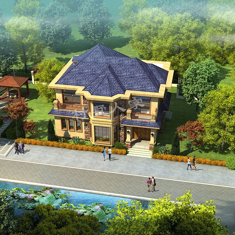 乡村自建别墅房屋设计图一二三四层半建房乡村施工建筑图纸房子