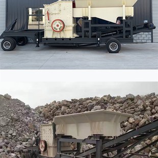 碎大型厂促石制砂鹅卵石破碎机移动建筑垃圾粉碎机小型制砂机品机
