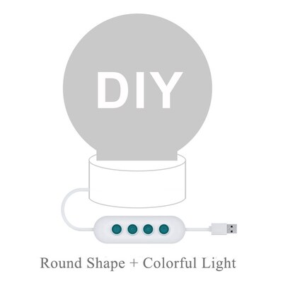 Dropshipping Photo/Text Customized 3D Night Light Desk Lamp