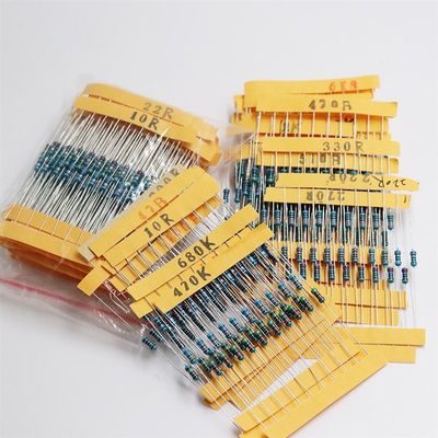 新品300Pcs 10 -1M Ohm 1/4w Resistance 1% Metal Film Resistor