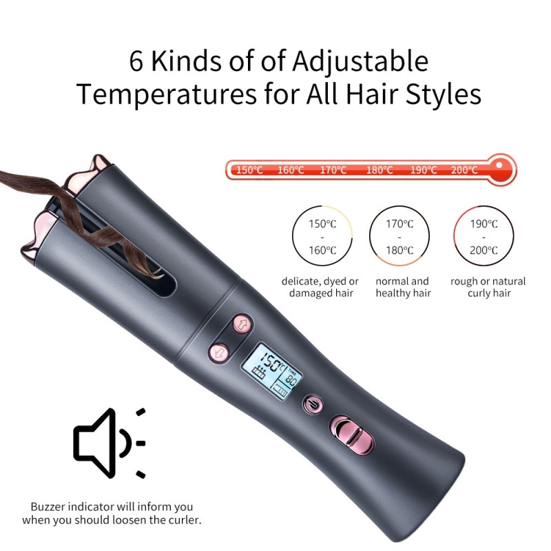 网红Air Curler Cordless Automatic Hair Curlers Iron Curling