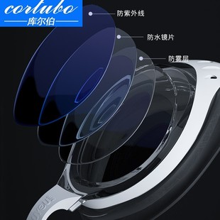 泳镜大人防水防雾高清游泳近视眼镜男女士专业护目潜水装 备游泳帽