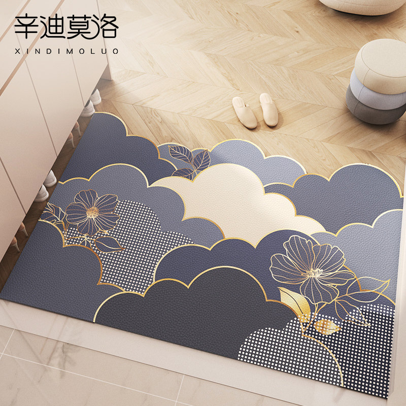 2024新款地垫入户门垫皮革可擦免洗家用玄关进门口脚垫可裁剪地毯,居家布艺,入户地垫,淘宝优惠券,粉丝福利购,淘宝优惠卷
