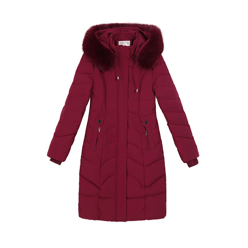 冬季棉服棉袄女2024中老年棉衣中长款加厚修身显瘦羽绒棉服外套新