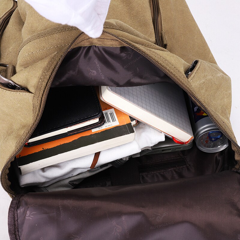 新款背包男大容量户外旅行工装双肩包帆布水桶包超火单肩斜挎手提,箱包皮具/热销女包/男包,双肩背包,淘宝优惠券,粉丝福利购,淘宝优惠卷