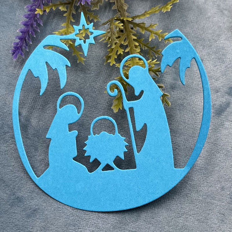 人物贺卡背景板装饰切割刀模压花刀模碳钢模具剪贴簿手账刀模素材