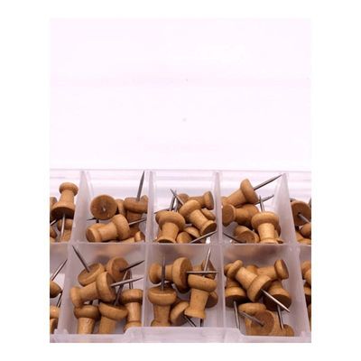 Wood Push Pins,Decorative Thumb Tacks sed on Cork Boards or