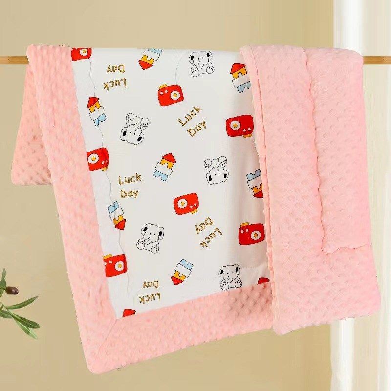 婴儿豆豆绒被子新生儿四季包被秋冬产房抱被冬款厚棉盖被,婴童用品,被子/被芯,淘宝优惠券,粉丝福利购,淘宝优惠卷