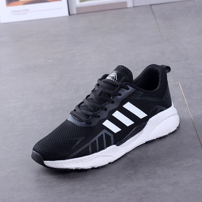 防臭透气男鞋跑步鞋女鞋网面春季轻便爆米花鞋底休闲鞋运动鞋男款