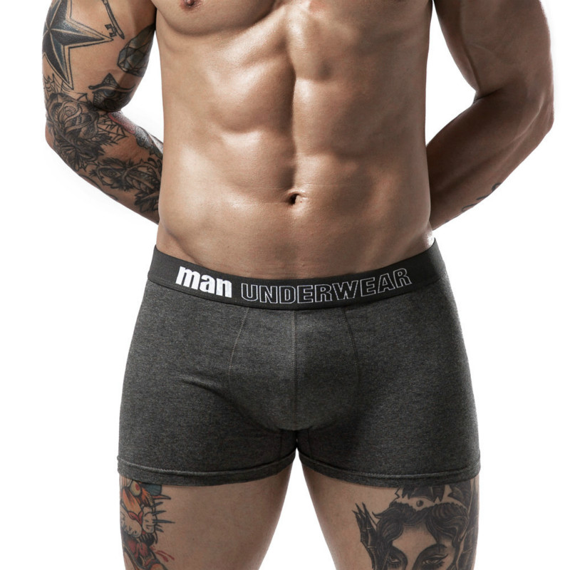 推荐Man Underwear Fashion Solid Cotton Comfortable Breathabl