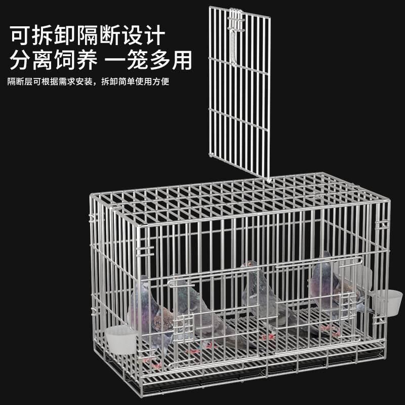 加粗鸽子笼鸽子用品用具鸽子配对笼养殖笼子金属折叠大号