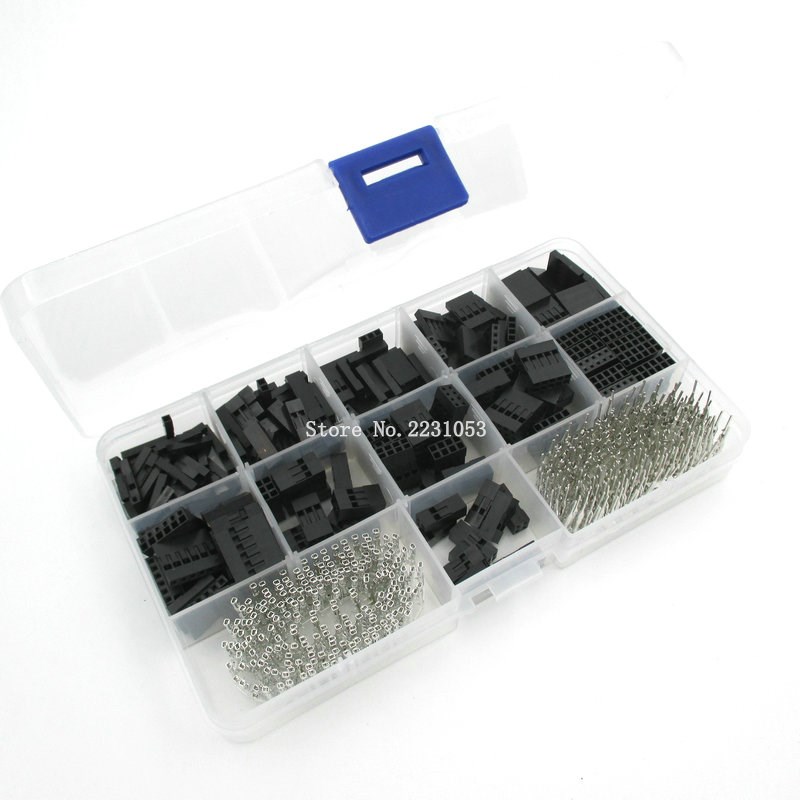 620pcs Dupont Connector 2.54mm, Dupont Cable Jumper Wire Pin