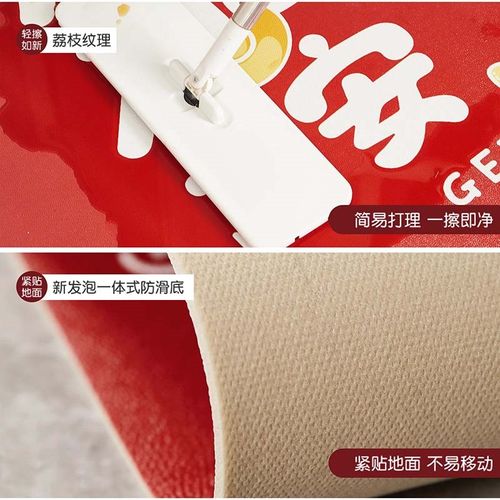 入户门地垫家用脚垫进门门口玄关地毯红色喜庆地毯乔迁免打理垫子
