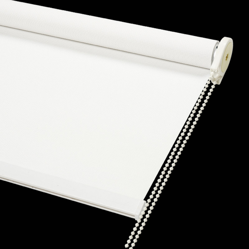 办公室遮阳百叶窗帘卷拉式半遮光免打孔阻燃防火卷帘卷轴手拉升降