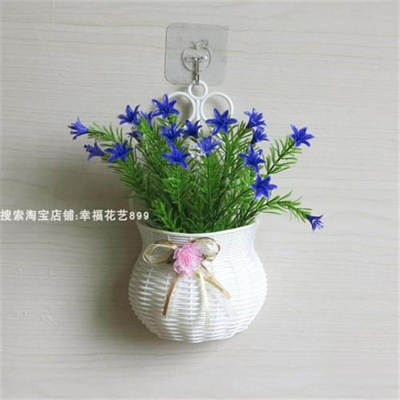 室内外墙壁装饰塑料花篮壁挂假花客厅卧室墙上装饰品挂件摆设花艺