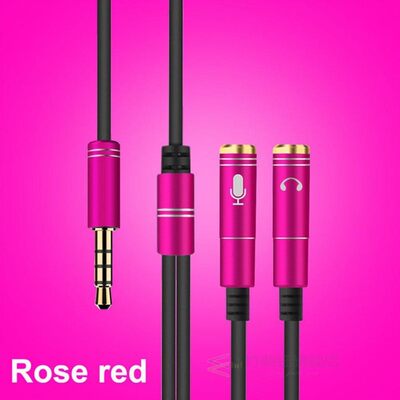 推荐2 in 1 3.5mm Stereo Audio Headphone Jack Male to Female