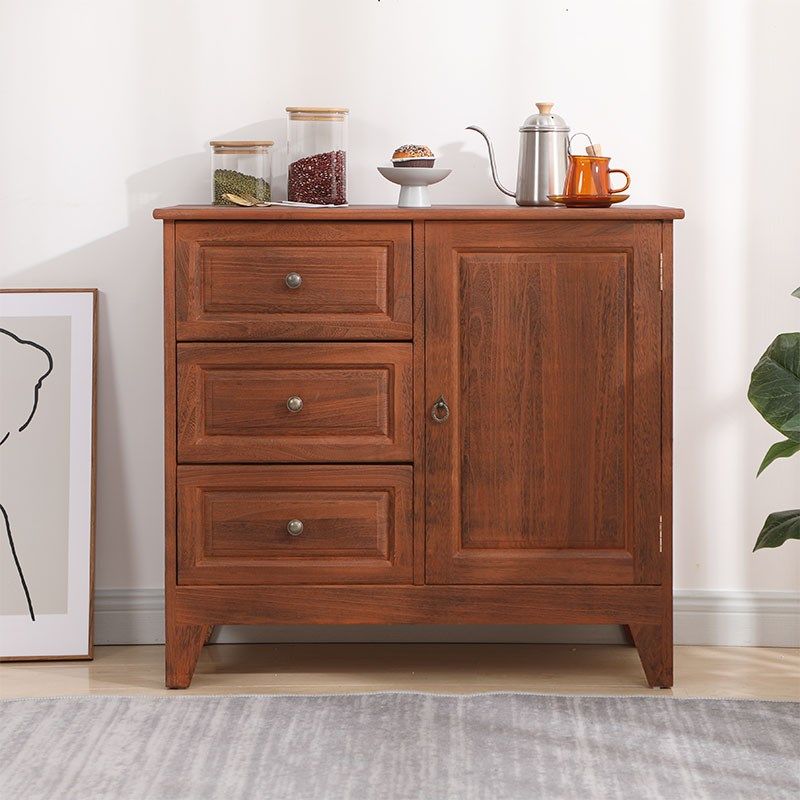 9U斗柜实木美式收纳储物柜客厅靠墙小柜子餐边柜五斗柜厨高柜置物,住宅家具,斗柜,淘宝优惠券,粉丝福利购,淘宝优惠卷