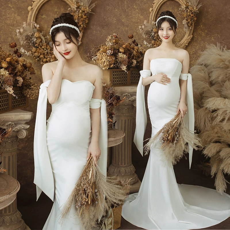 孕妇照衣服拍照服l装新款影楼孕妈咪大肚艺术照衣服孕妇照在家拍