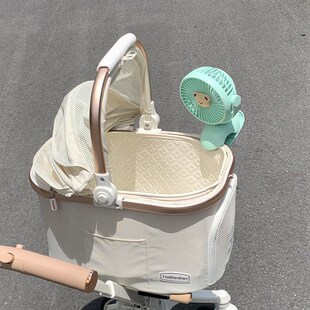 宠物推车电风扇小型夹子静音风扇可充电夹式夏天电扇电动便携配件