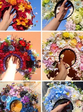 【春之系列】仿泉州簪花围发箍 春天汉服旗袍清汉女头饰 绢花发箍