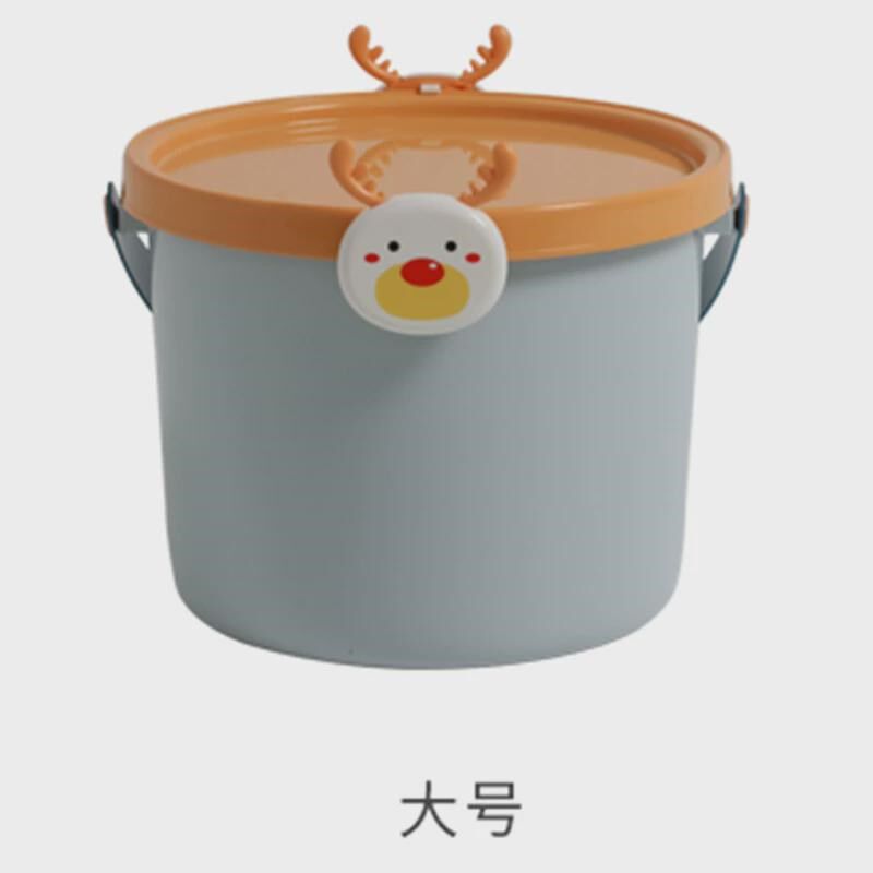 你儿童玩具带盖小水桶塑料桶挖沙收纳桶小号有盖宝宝幼儿画新款