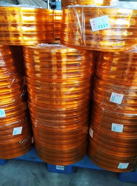 整卷黄色条纹加筋防粘 pvcB商用隔断透明空调软门帘食品厂皮帘