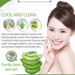 推荐Aloe Foam Cleanser Moisturizing Facial Pore Acne Clean O